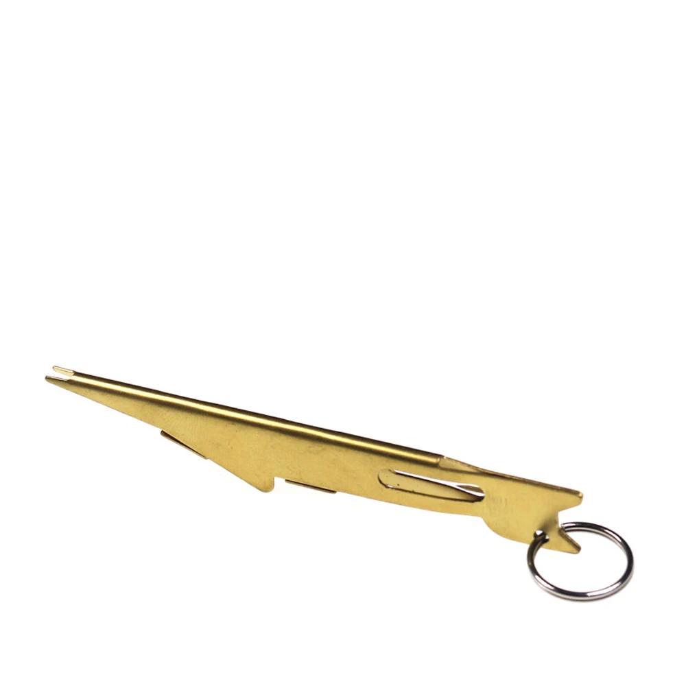 Decoupling Device Tie Fast Knot Tying Tool Fly Fish Fishing Line Tyer With Hook Eye Cleaner Silver Fishing Gear Hook Remover