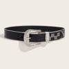 Western Rivet Studded Belt for Women with Beaded Trim Cowgirl Belt for Jeans Pants Girl  Belt Decorative Waistband