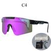 Grenzüberschreitende polarisierte Fahrradbrille mit großem Rahmen und farbigen Gläsern für Sport