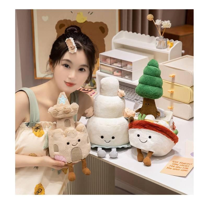 Adorable Jc Creative Plush Toy Pine Tree Ramen Doll Perfect For Holiday Decor And Girls' Room