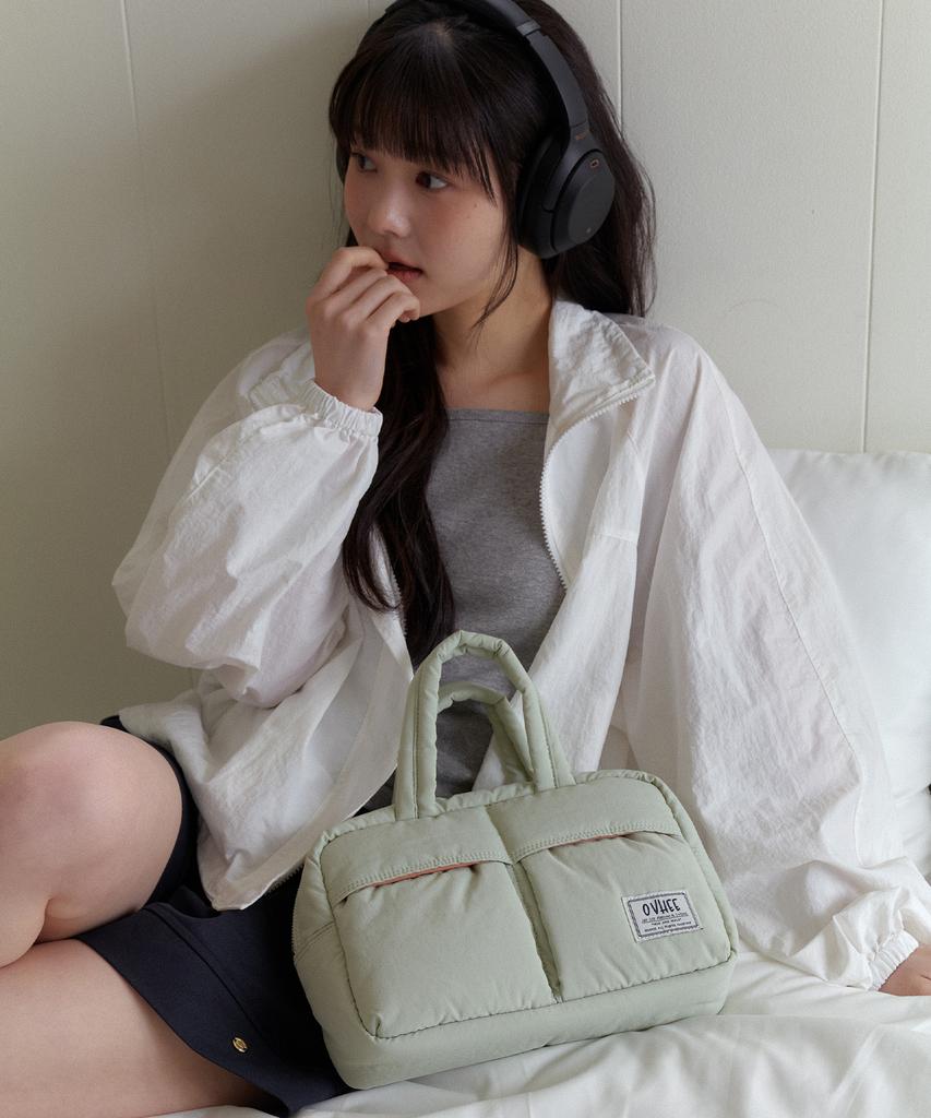 Ovhee Betty Nylon Tote Bag_Pale Green