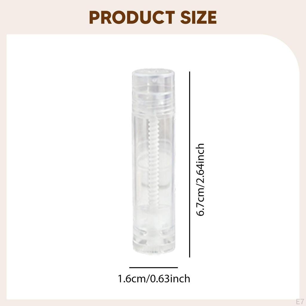 50 5,5ml Runde drehbare Lippenbalsamtuben, für Balsam, kosmetische Probenbalsame und feste Produkte