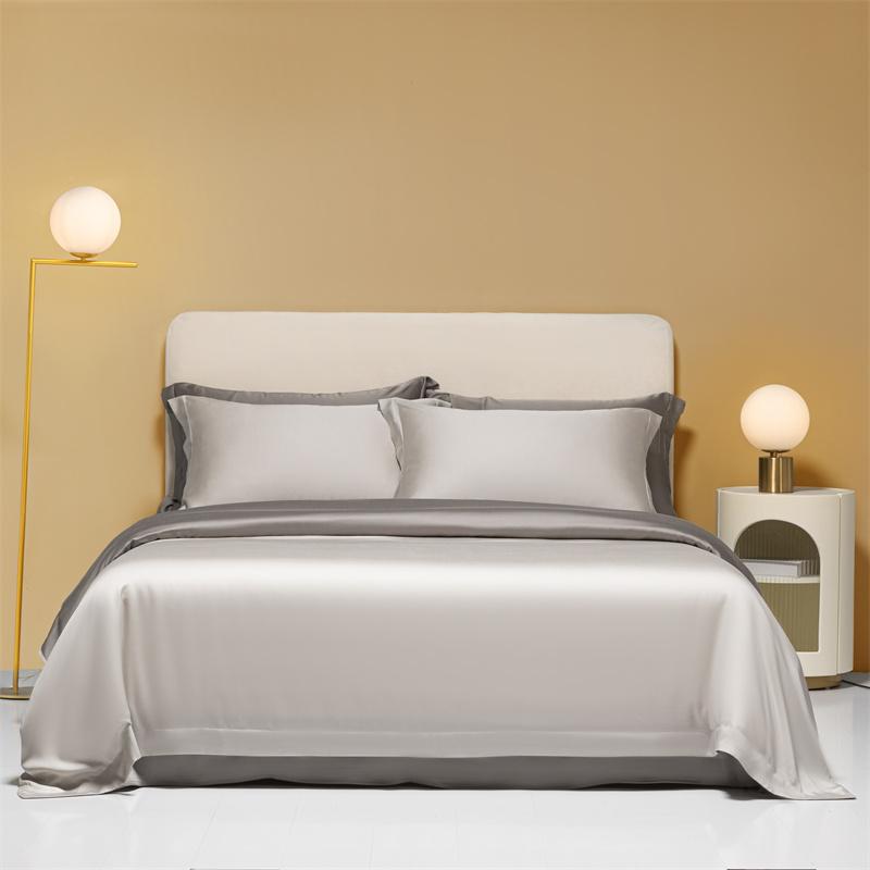 Silk Like Silky Cooling Duvet Cover Pillowcases 3Pcs Summer Lyocell Quality Bedding Set Single Double Queen Wrinkle Resistant