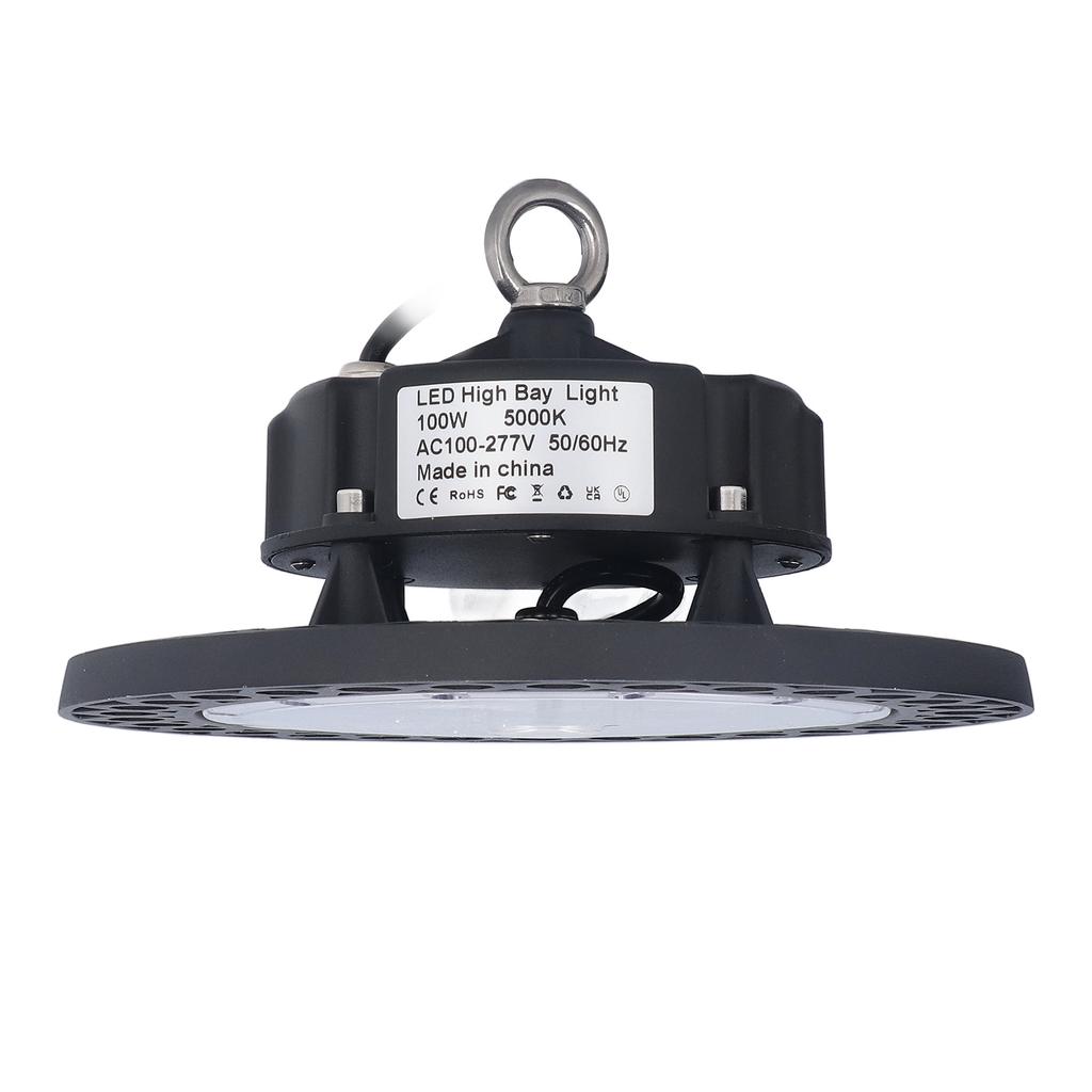 LED High Bay Light 240Pcs LED 100W 5000K IP65 Waterproof Anticreep Aluminium Shell LED Garage