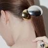 Geometric Glossy Gold Silver Color Metal Eggshell Hairgrips Barrettes for Women Girls Party Hairwear Hair Pins