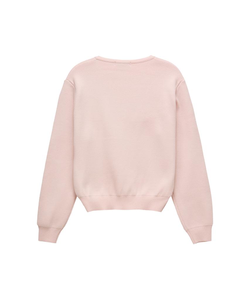PANDORAFIT Sugar V-Neck Knit (Light Pink)