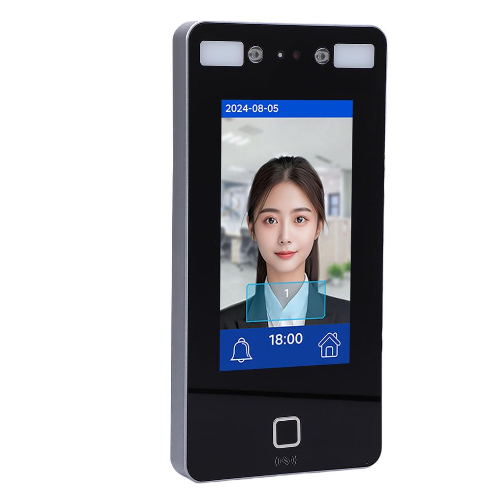 Face Recognition Attendance Machine Employees Biometric System 7in Visible Light AI Dynamic Facial Card Access Control