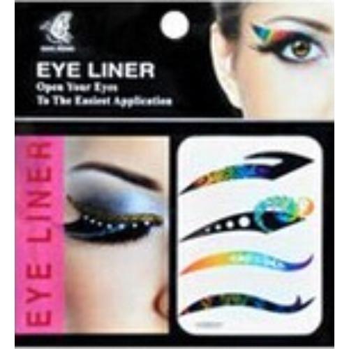 5 Pairs /6 pairsFake Glitter Eyeliner Sticker Self-adhesive Party Makeup Eyeliner Sticker Magic Double Eyelid Tape Cat Eye Makeup Cosmetic Tools
