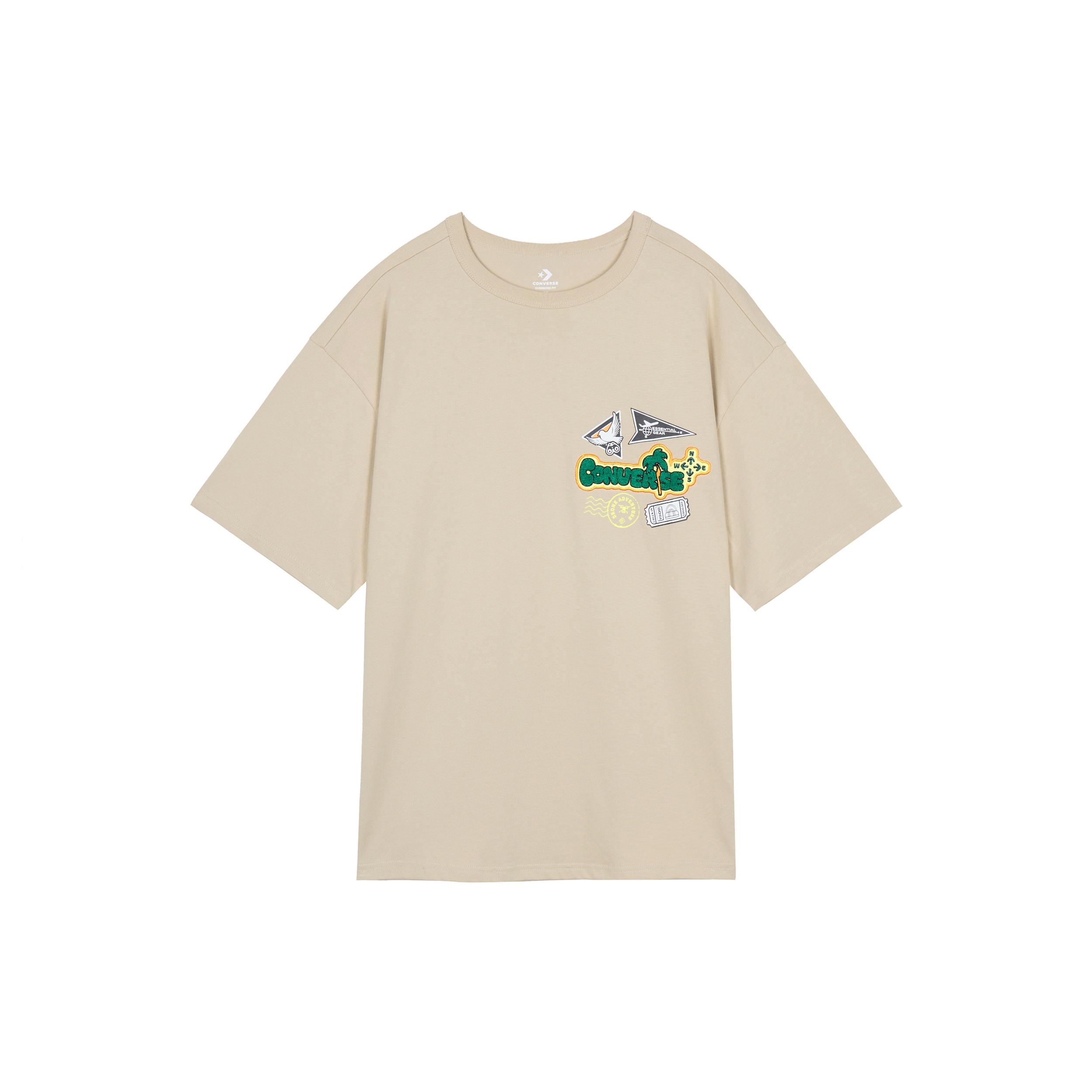 

New Converse T Shirts Unisex Matcha 10026169-A02 XL