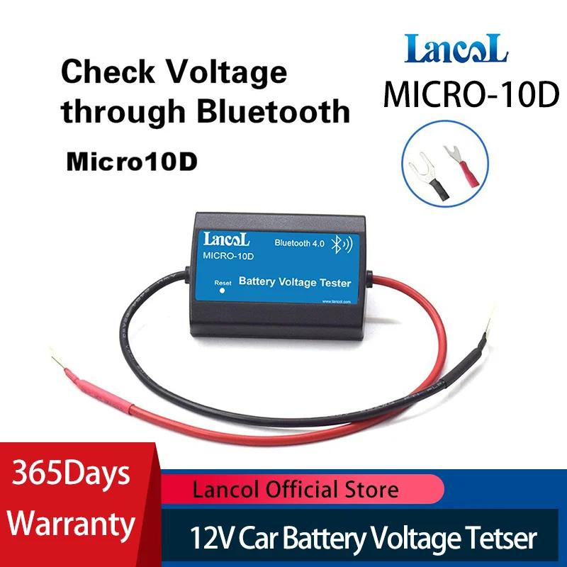 Lancol Micro-10D Bluetooth Digital Voltmeter for Android Only - Mini Voltage Meter with Phone Display