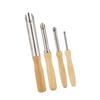 4Pcs Wood Handle Circular Round Hole Pottery Clay Cutters Carving Drilling Tool
