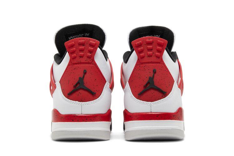 Men's Sneakers Nike Jordan 4 Retro Red Cement White/Fire Red/Black/Neutral Grey