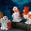 Cartoon Ghost Statue Resin Halloween Figurine Home Decor Ghost Sculpture  Gift