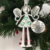 Christmas Tree Alloy Hanging Decoration Girl Love Heart Snowman Reindeer Shape Hanging Ornament Friends Family Neighbors Holiday Gift