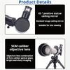 Manual Astronomical Telescope & Suitable for Beginners, 40 Magnification with Objective, Stargazing & Amateur Astronomy, Portable HD Telescope Gift