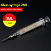 Glass Syringe Mobile Phone Repair Special Welding Oil Container Metal Needle 2ml 5ml 10ml