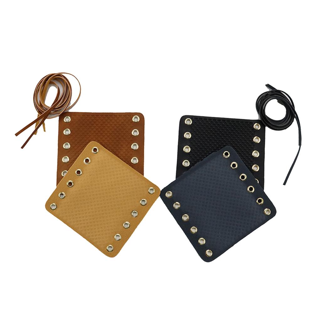 Motorcycles PU Leathers Handlebar Hand Grip Covers with Adjustable Strap Motorbike Handle Grip Pads Modification