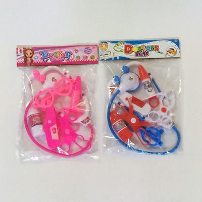 1 Beutel Spritzenmodell Rollenspiel-Ärzteset Frühe Lernspielzeuge Eltern-Kind-Spiel Plastik Blau/Rosa Stethoskop Spielzeug für Kinder