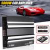 12V 5800 Watt 4 Channel Car Audio Power Amplifier Amp Aluminum Alloy Black 20Hz~20KHz