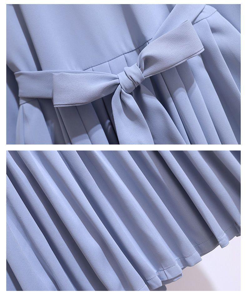 Girls' Navy Collar Princess Dress - College Style, Spring & Autumn Fashion