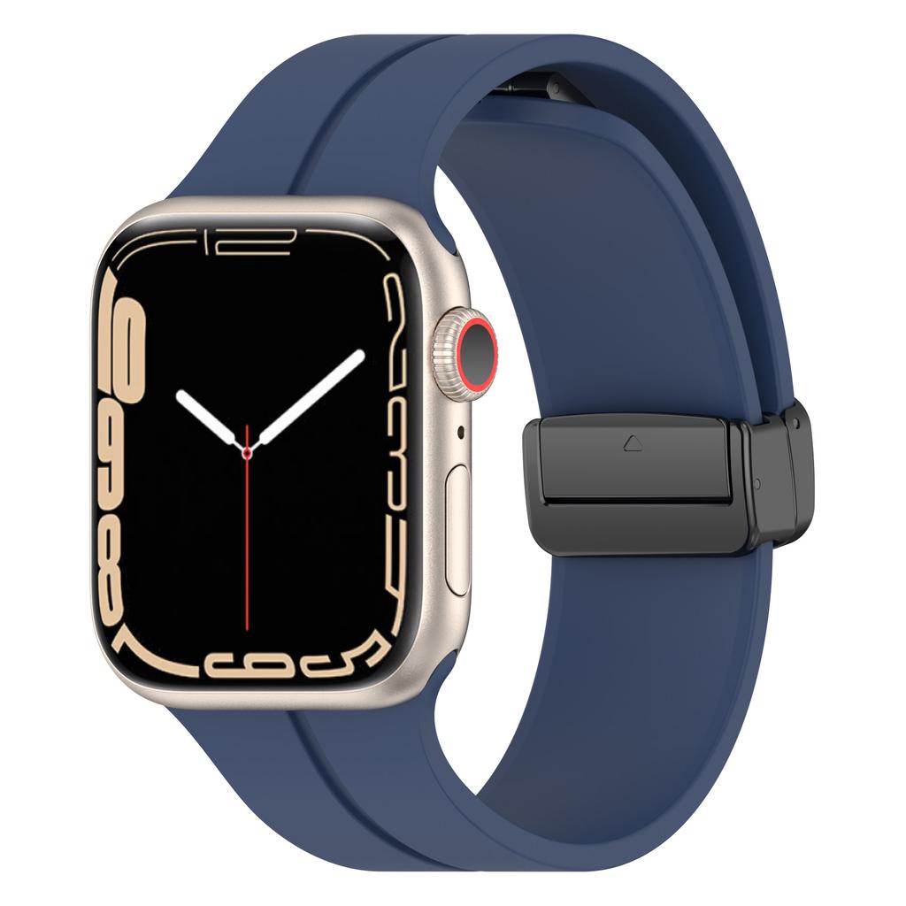 Magnetic Strap For Apple watch ultra band 49mm 45 mm Silicone Bracelet iWatch Series 7 8 se 6 5 3 44mm 45mm 40mm 41mm 42mm 38mm