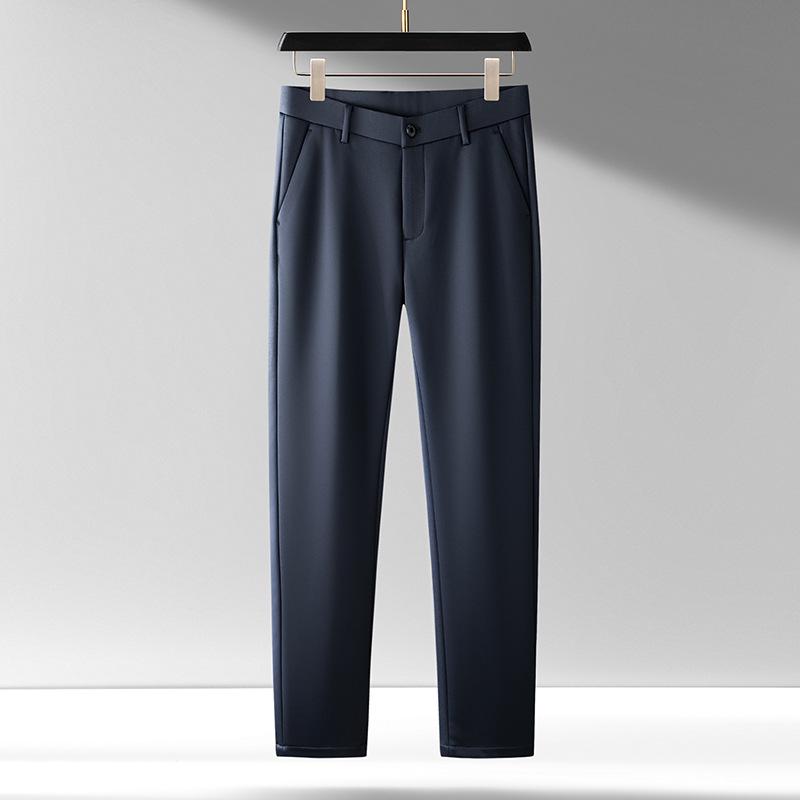 

Мужские брюки прямого кроя в деловом стиле 2024 года с бархатной отделкой. 36