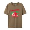 Print Mens T-Shirt Summer Breathable Casual T Shirts Trendy Crewneck New Tee Top Loose All-Match Man Streetwear