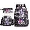 Demon Hunter Girl Group Backpack Kpop Backpack Digital Color Printing Boys And Girls School Bag Shoulder Bag Three-Piece Set