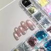 12 Grids Star Sequin Five-Pointed Star Colorful Nail Art Charm Sparkle 3D Nail Rivet Nail Decor Diy Manicure Accessories