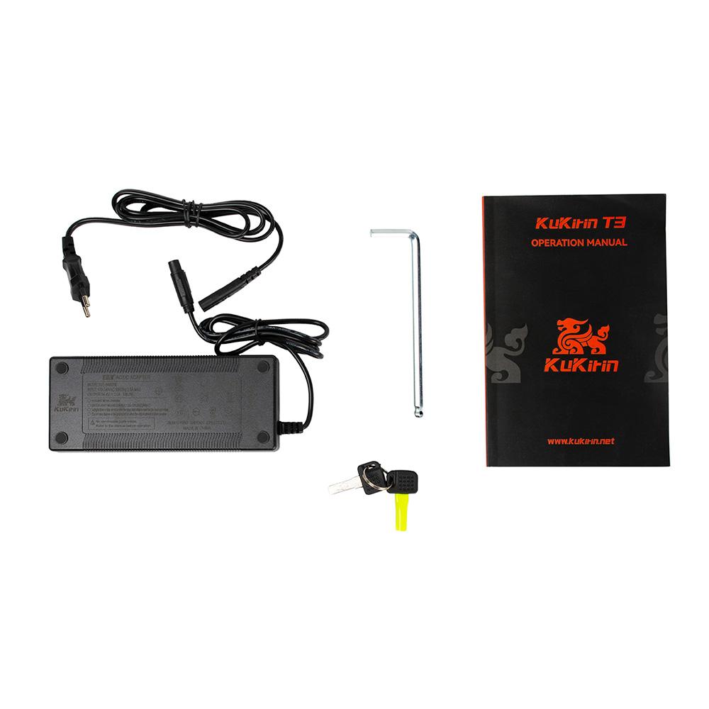 KuKirin T3 Elektroroller, 800W Motor, 48V 15.6Ah Batterie, 10-Zoll-Reifen, 45km/h Höchstgeschwindigkeit, 58km Reichweite