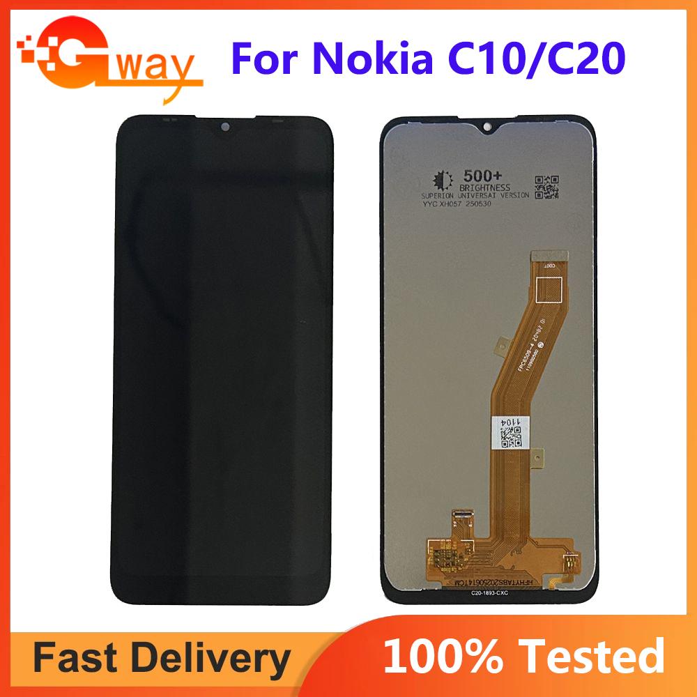 

LCD Screen and Digitizer Full Assembly For Nokia C10 C20