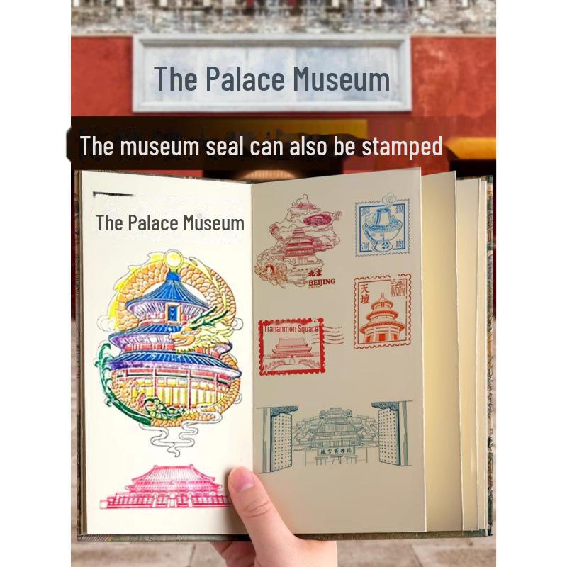 Portable Palace Style Stamp Collection Notebook