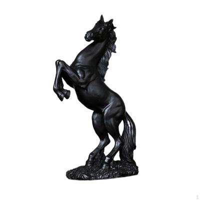 Figurine cheval en résine, Sculpture moderne au galop pour décoration de bureau, Style européen