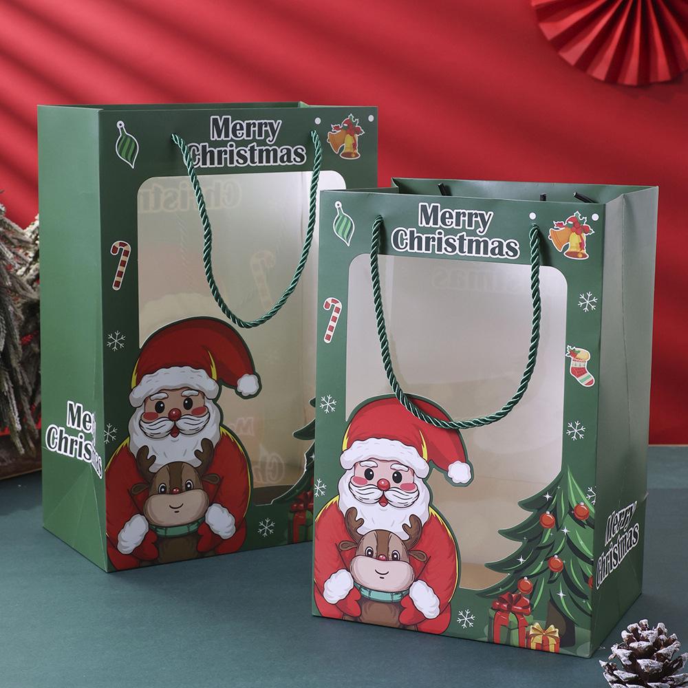 Christmas Eve Gift Window Bag - Paper Bag for Gifts and Returns