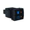 12V Led Dual Push Button Switch Front Rear Fog Lights Power Charger For Toyota Prado Hiace LandCruiser RAV4 Camry Corolla