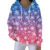 Women's Fashion Casual Hooded Loose Printed Long Sleeve Sweatshirt