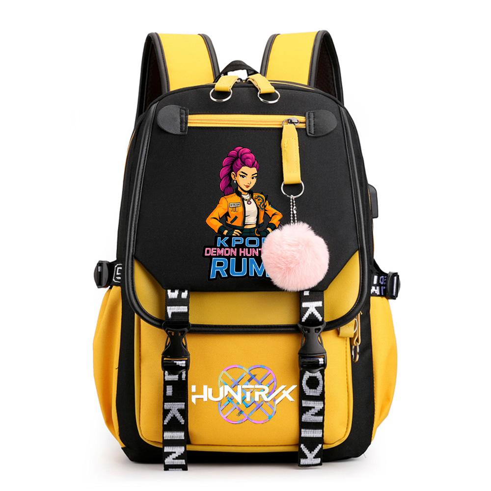 Anime Cartoon K-Pop Printed Backpack Schoolbag for Teenager Student Girl Boy Bookbag Large Capacity Waterproof Travel Bag Kid Gift Rucksak