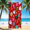 1Pc Christmas Hot Chocolate Party Beach Towel Quick Dry Multiuse For Beach Pool Gym Yoga Home Travel Christmas Halloween Xmas Gift S1147