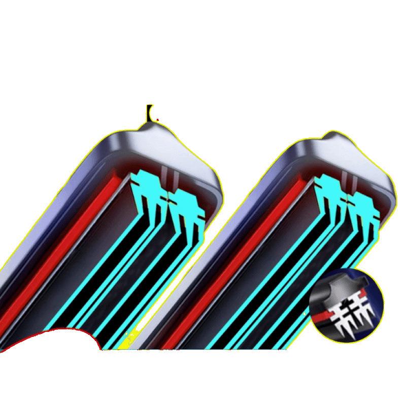 Six-Layer Rubber Car Wiper Blades, Compatible with Various Models