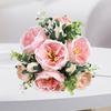 Wedding Bouquet Realistic Romantic Aesthetic Decorative Faux Silk Flower 10-headed Simulation Hibiscus