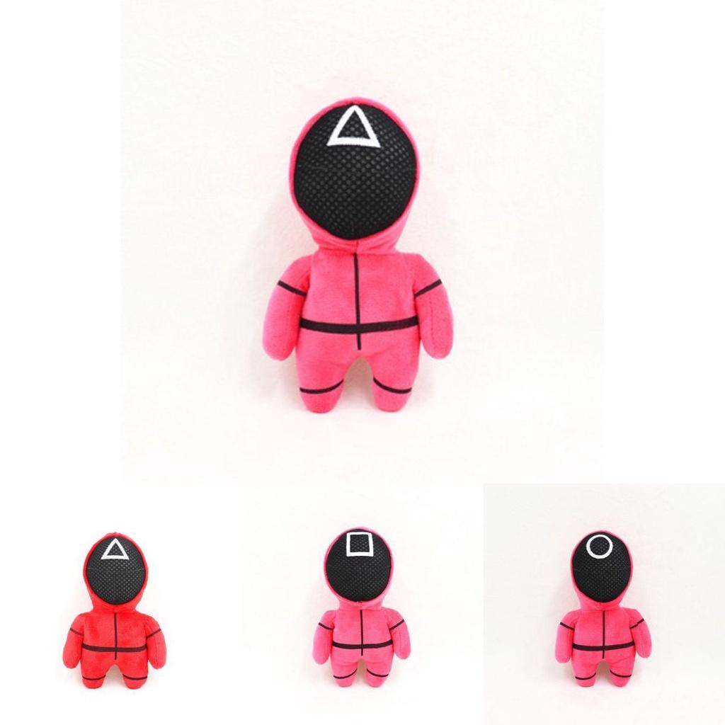 Squid Game Red Guard Worker Staff Plush Toys Front Man 001 456 218 Doll Stuffed