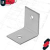 KOTARBAU® Carpenter's Angle Construction Connector Stainless Steel Galvanized 30 X 30 X 25 MM Set of 100 PCS