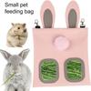 Rabbit Hay Feeder Hanging Guinea Pig Hay Feeder Bag for Cage Rabbit Cage Accessories Small Pets Hay Dispenser Storage