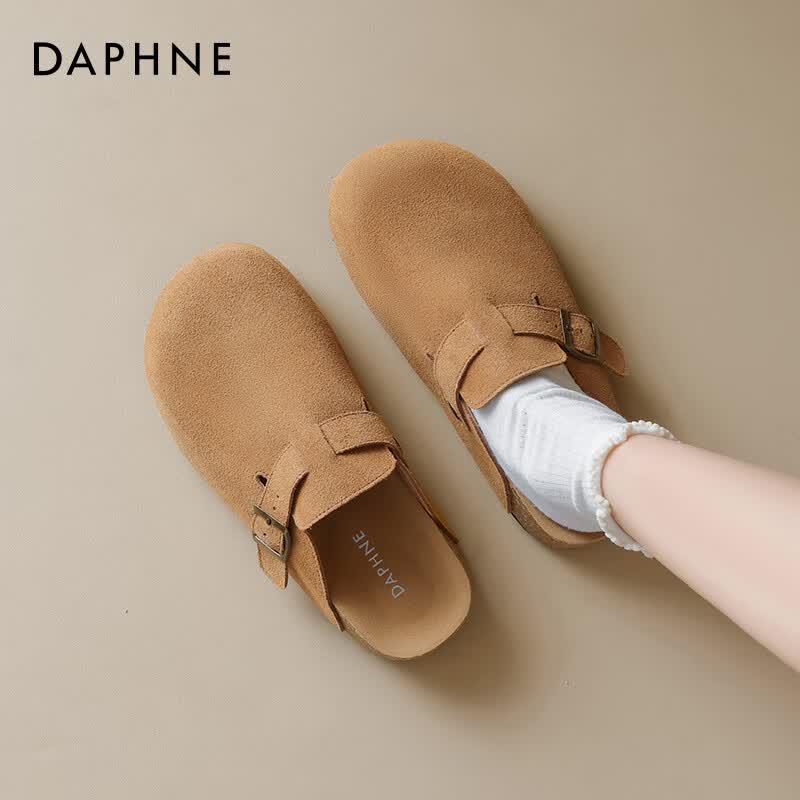 Daphne Women s Platform Leather Buckle Mules EU 35