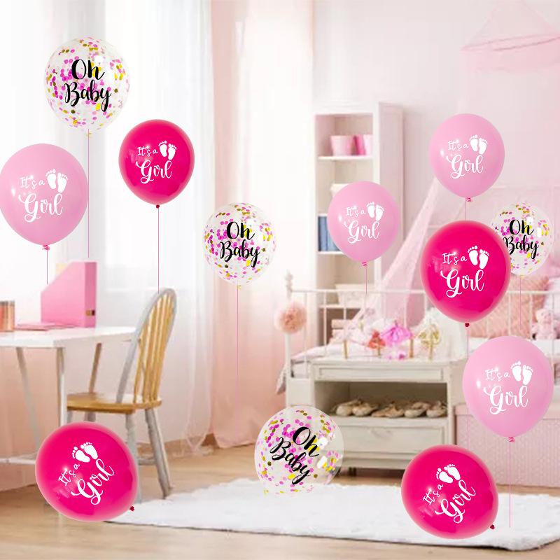 Baby Shower Balloon Set Baby Shower 12 Inch Latex Printed Balloon Set Decoration