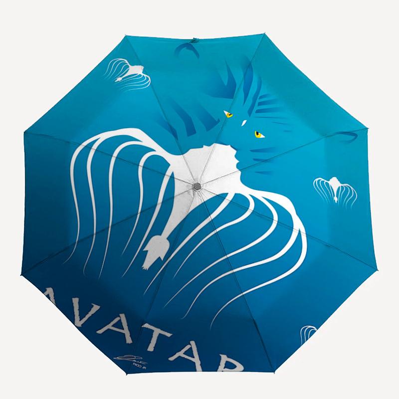 

1pc Avatar Automatic, Foldable Compact Umbrella Vibrant Motif, Casual Style, Sturdy Iron Frame, Essential for fans a005