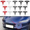 Autoaufkleber 2025 Neu Tesla ABS Metalllegierung Auto Frontklappe Logo Abdeckung Emblem Aufkleber Styling Für Tesla Model 3 Mode Y Karosserie R