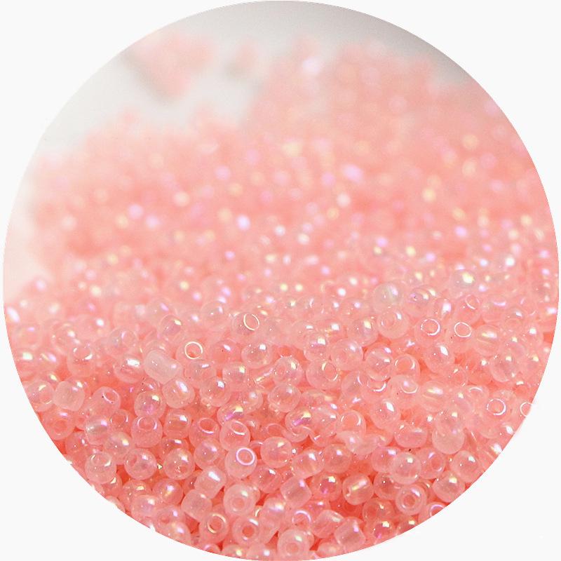 2mm Irisierende Glas-Samenperlen: Cremige Wolke für DIY Schmuck & Armbänder