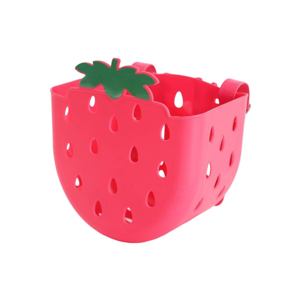 Front Handlebar Basket Waterproof Childrens Bicycles Basket Plastic Tricycle Basket for School Outdoor Cycling