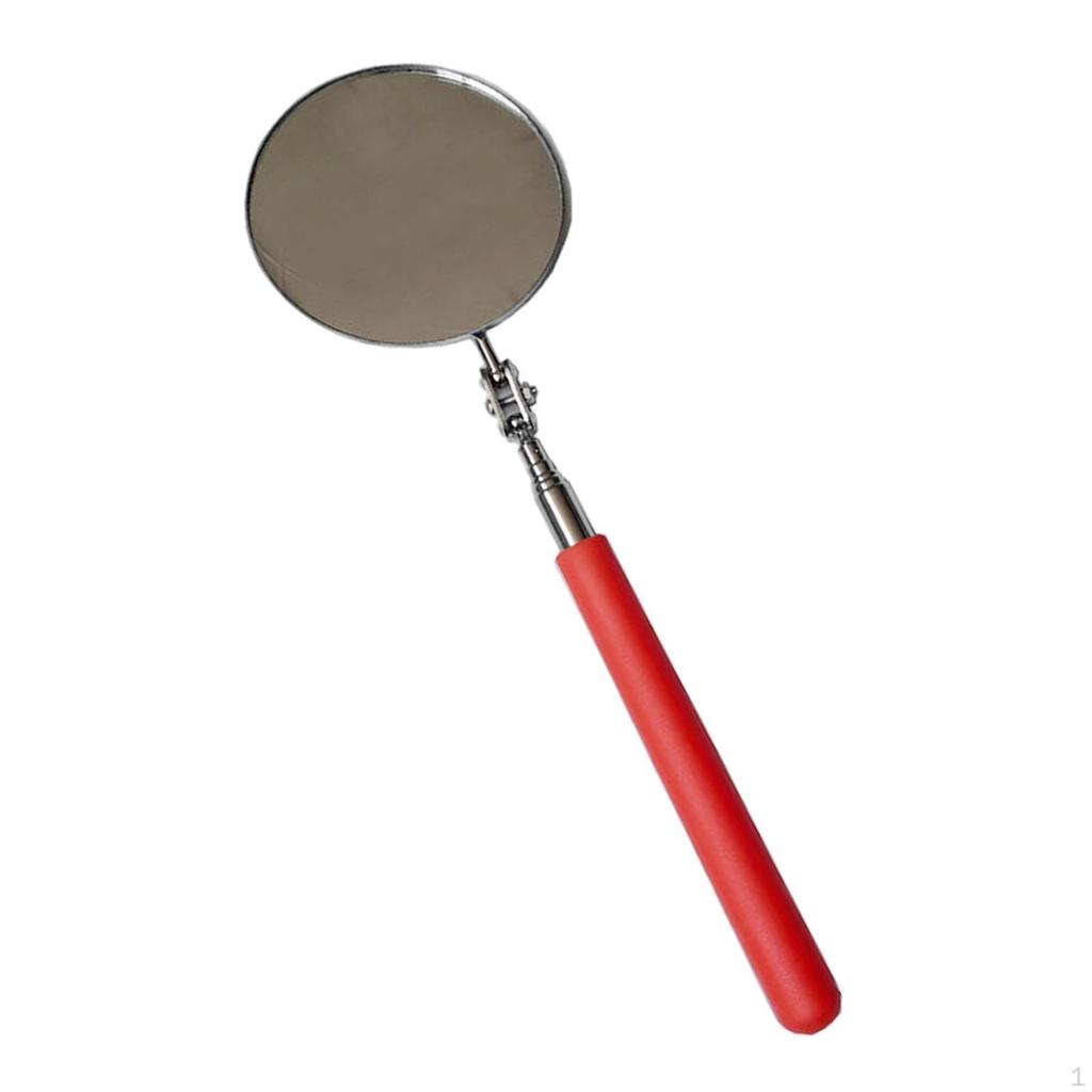 Degree Rotating Telescopic Inspection Mirror for Vehicles, Portable Extendable Flexible Stainless